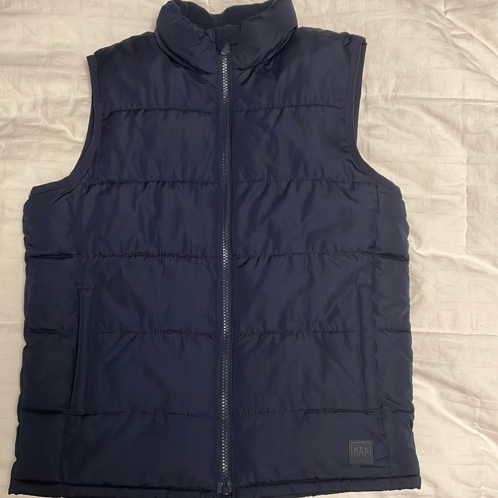 Gap Boys navy blue puffer vest